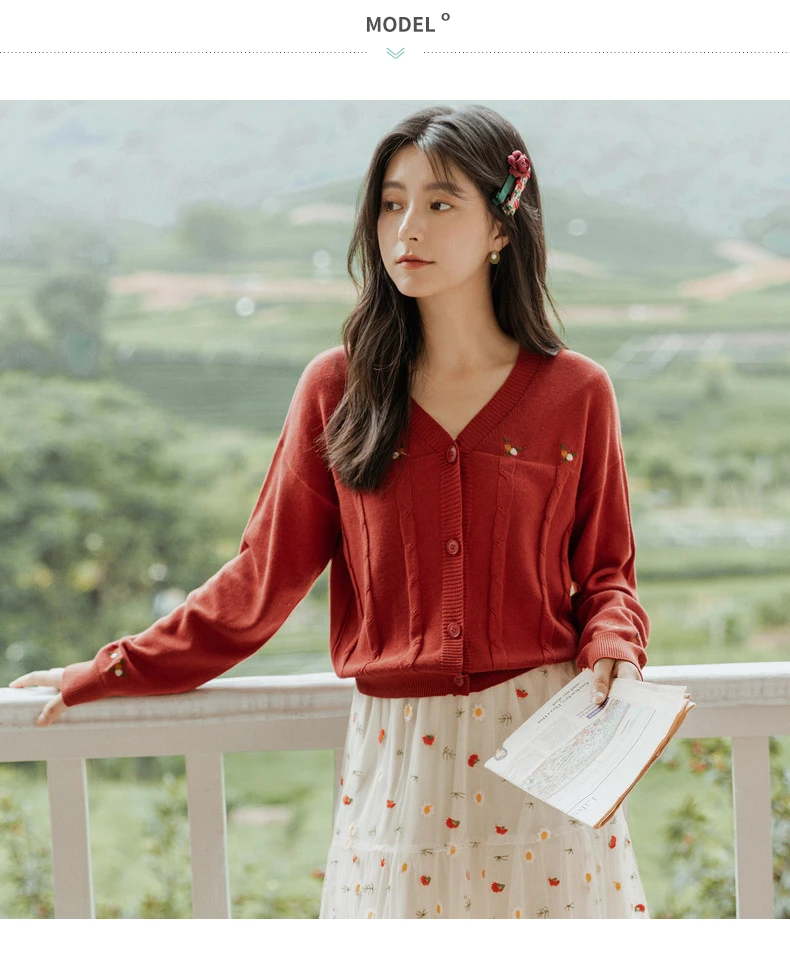 INMAN 2020 Autumn New Arrival Retro Style Fresh Daisy Mesh Shivering Elastic Waist Skirt