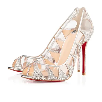 

Wholesale European Station New Octopus Hot Diamond Shoes Sexy Fashion Female Fish Mouths Hollowed Out, Diamond Diamond Sandals