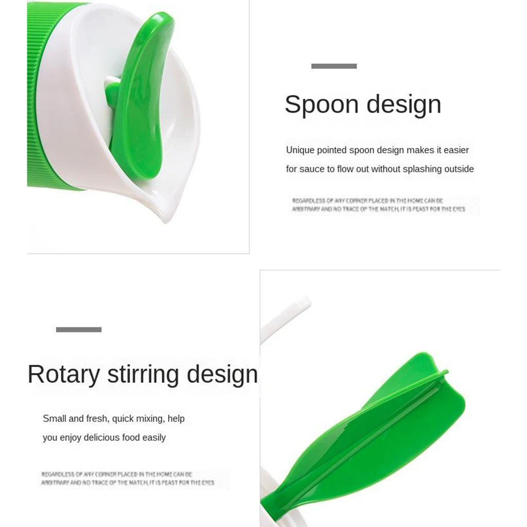 Multifunctional Salad Dressing Mixer Sauce Cream Squeeze Dispenser Container