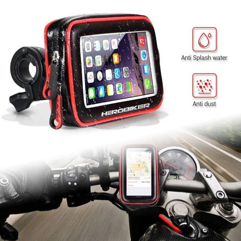 

Waterproof Motorcycle Motorbike Scooter Mobile Phone Holder Bag Case for Iphone Bracket Mobile Bag Riding Mobile Bracket