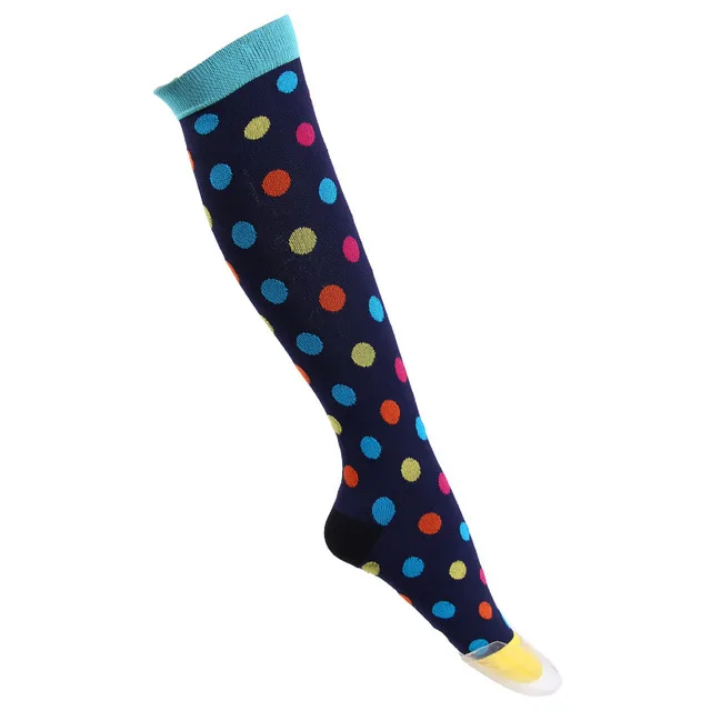 Компрессионные носки унисекс подходят для спорта черные Компрессионные носки для медсестры Спорт на открытом воздухе Анти-усталость облегчение боли чулки
