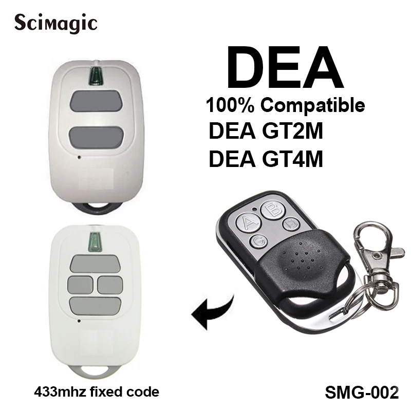 DEA GT2M GT4M 433,92mhz garage remote control DEA fixed code garage command DEA gate remote transmitter standalone keypad access control