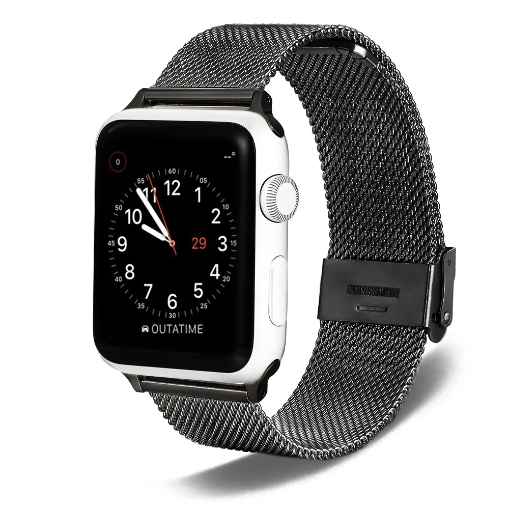 Milanese Mesh Hasp Band For Apple Watch Milanese Strap 38mm 40mm 42mm 44mm Strap For iWatch Series 1 2 3 4 Milanese Bracelet