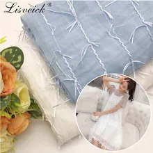 1 метр 135 см сетчатая пряжа трехмерная вышивка шифоновое с цветочным кружевом Ткань Материал diy аксессуары для одежды