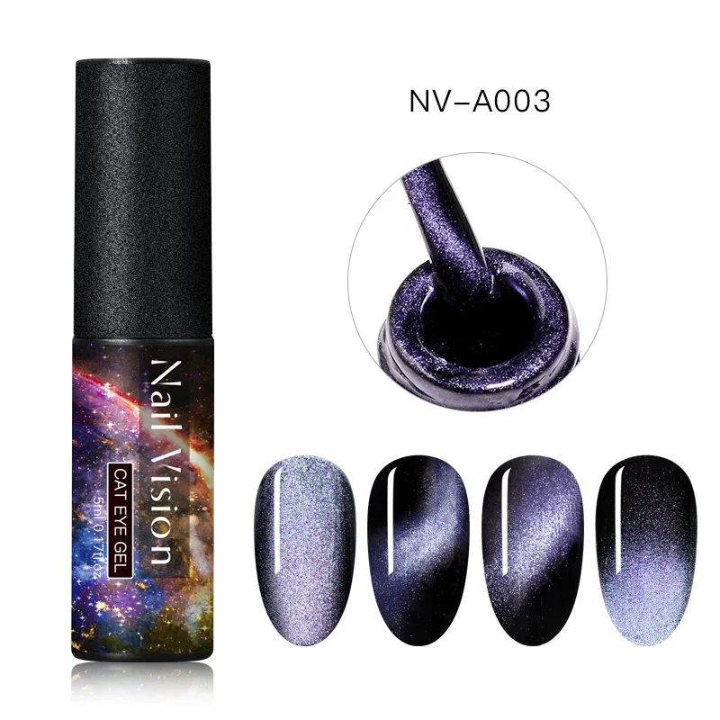 Nail Vision 9D Galaxy Гель-лак для ногтей с эффектом «кошачий глаз» Хамелеон длительный Galaxy Звездный эффект кошачьих глаз Магнитный впитывающий УФ/светодиодный лак для ногтей - Цвет: S07646