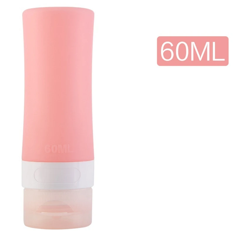 Silicone Portable Women Men Travel Packing Bottle For Lotion Shampoo Bath Cosmetic Container Bag