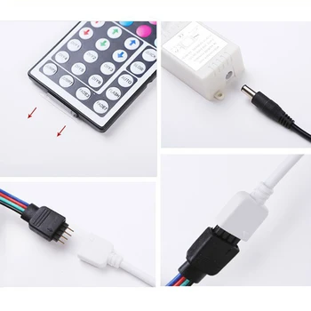 

24 Key IR Box Remote Controller for RGB LED Light Strip Wireless 63*35*22mm new