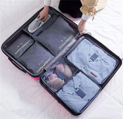 7 шт дорожные сумки на молнии, сумка для багажа для одежды, нижнее белье, носки, обувь, сумка для чемодана, многофункциональная упаковка, сумка для путешествий