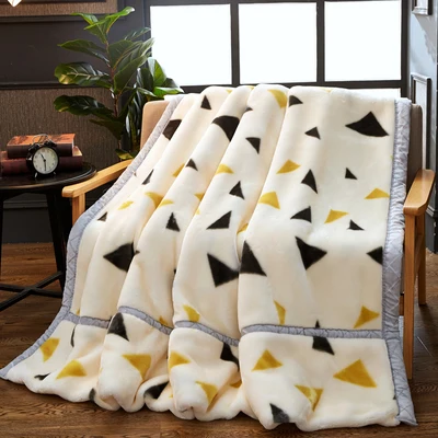 Super Soft Winter Raschel Blankets Double Layer Faux Fur Mink Throw Thicken Fluffy Fleece Bedspread Weighted Blankets For Beds