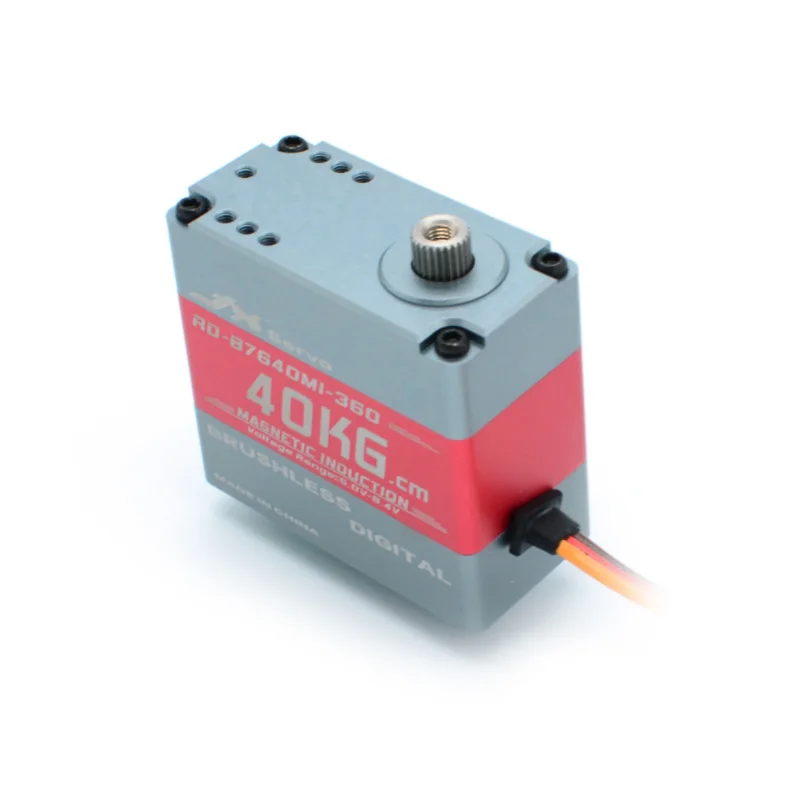 JX Servo RD-B7640MI-360 40 кг 8,4 V сервопривод 360 градусов Магнитный индукционный полный ЧПУ алюминиевых корпусов механическая рука робота