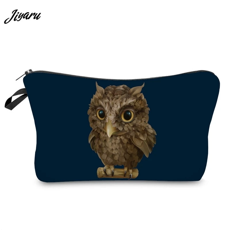 

Fashion Women Cosmetic Organizer Bag Makeup Bag Printing Owl Cosmetic Bag Portable Female Multifunction Beauty Bag