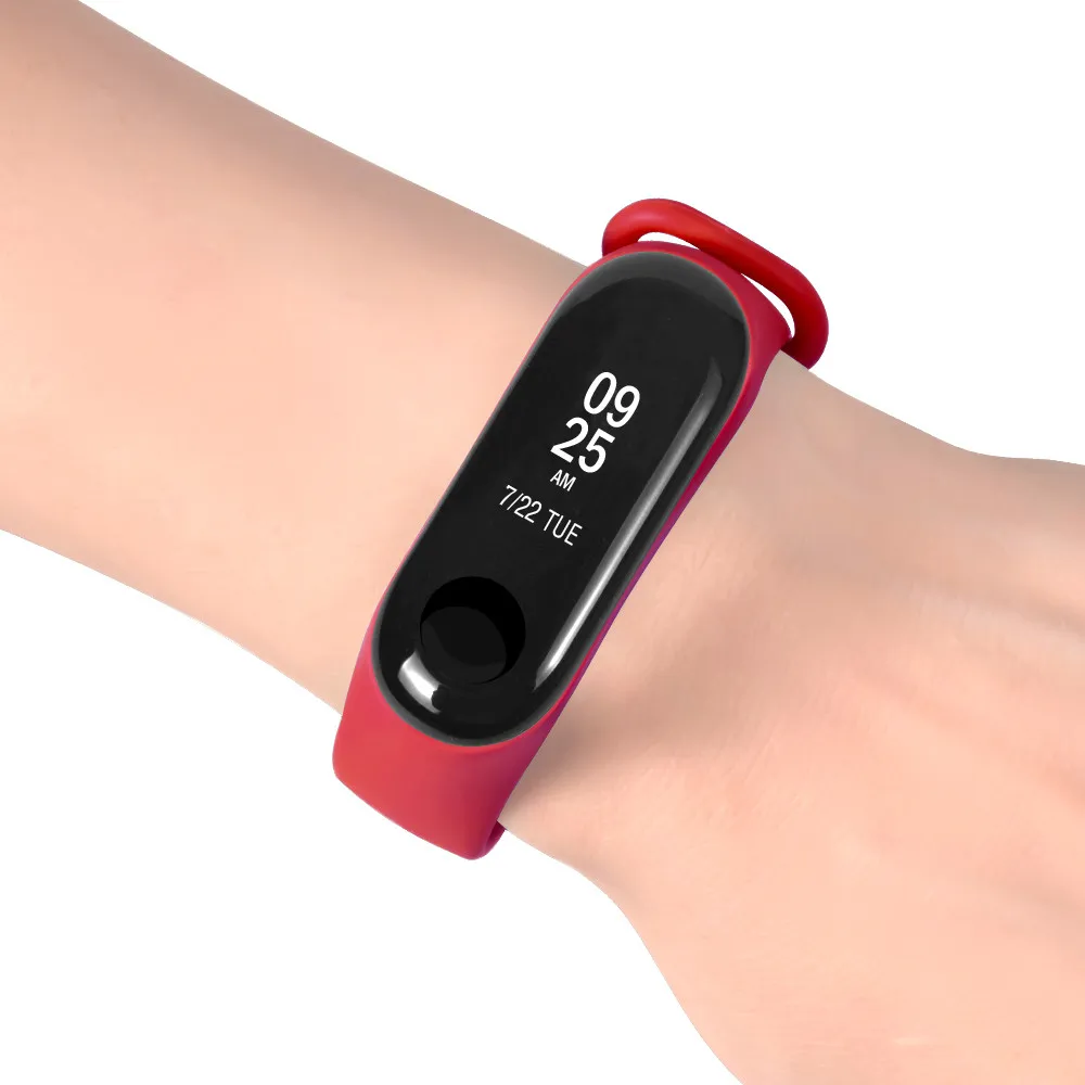 Силиконовый ремешок для Xiaomi mi бренд 3 браслет кольцо mi Band 3 чехол Аксессуары для Смарт браслет чехол