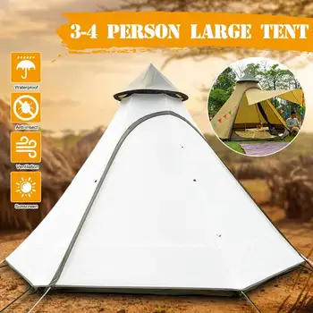 

High Quality Large 5-8persons Double Layer Indian Mongolia Hexagonal Camping Family Tent Large Multiplayer Outdoor Camping
