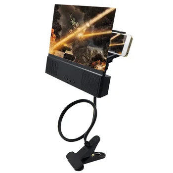 

Universal Mobile Phone Screen Video Amplifier Magnifying Glass Stand Holder with Bluetooth Speaker,Regular Version