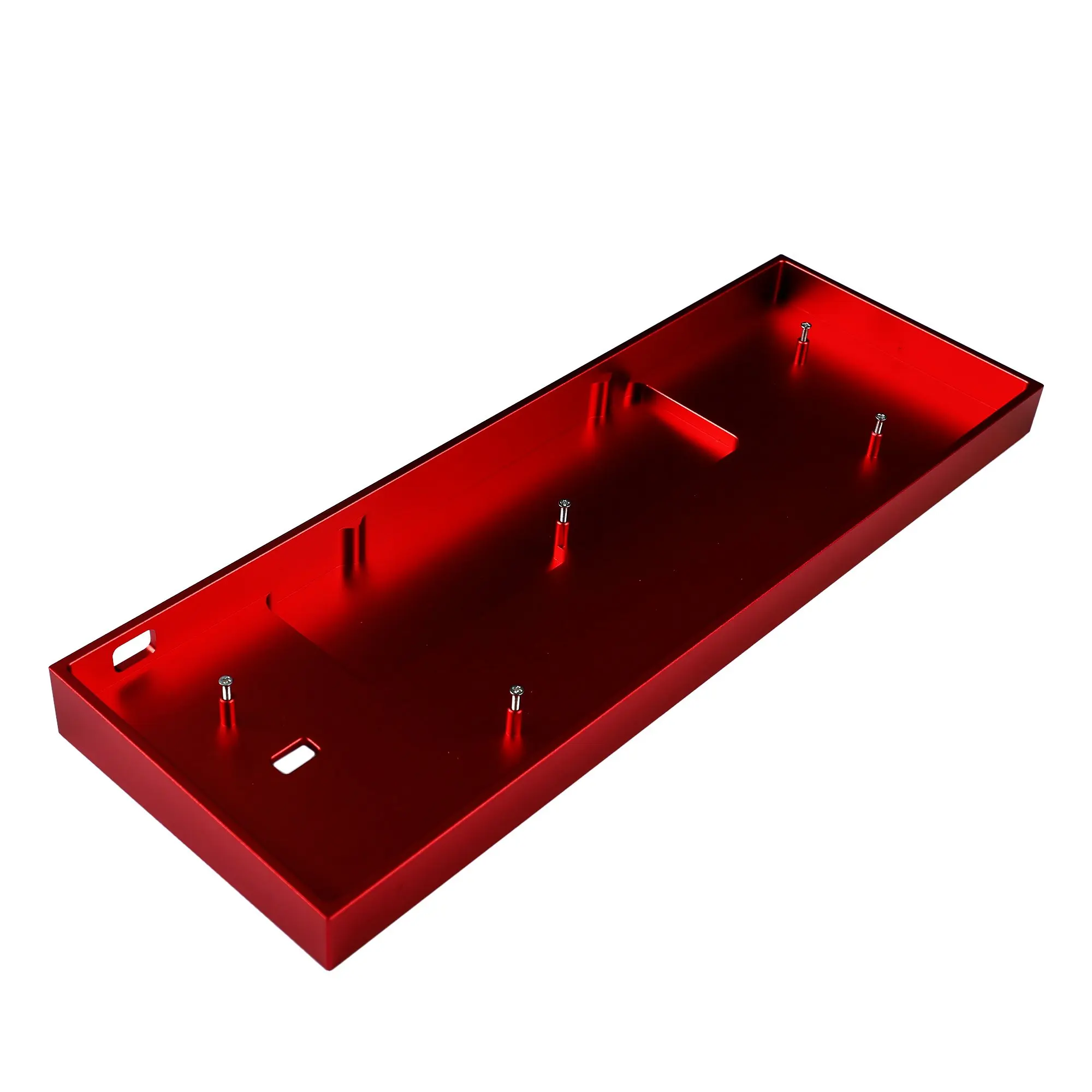 Anne Pro Case Cnc Anodização Alumínio Caixa de Madeira com Parafusos de Borracha Incluídos para Teclado Mecânico sem Fio Bluetooth Diy - Imagem 2