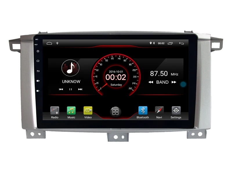 Clearance Car Android 9.0 Player for Toyota LANDCRUISER 100  tape recorder 4G Lte sim card Bluetooth GPS Radio Head Unit 2.5D IPS screen 5