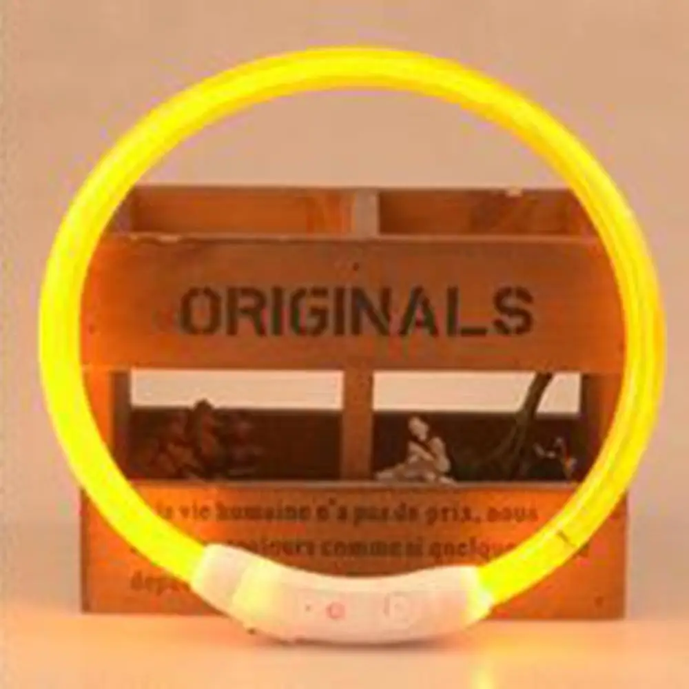 09 Регулируемый ошейник для питомцев светодиодный светильник наружный USB Перезаряжаемый плюшевый ночной мигающий светильник светящийся безопасный - Цвет: 09