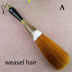 Brosse de calligraphie chinoise oxorn, porte stylo, Extra Large, ours, belette, pinceaux de peinture, fournitures de papeterie d'art 
