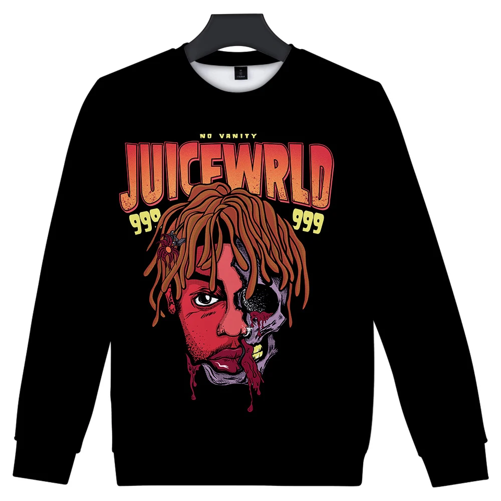 Juice wrld толстовка с 3D принтом, Мужская модная толстовка с капюшоном и длинным рукавом, джемпер, топы с капюшоном, повседневный Свободный пуловер