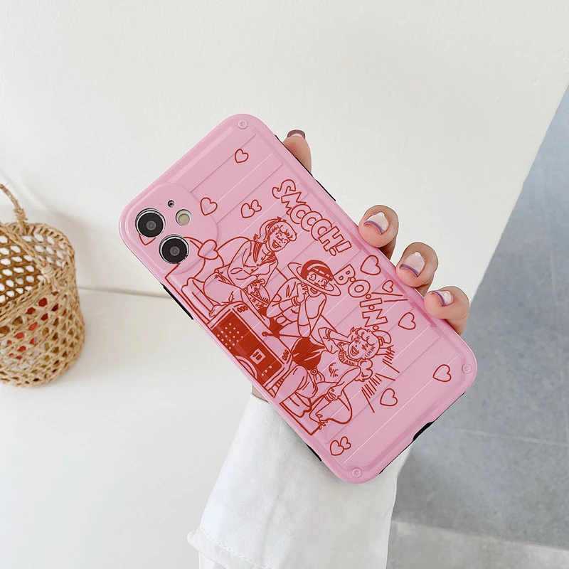 Cute Cartoon Profile Girls Party Retro Phone Case For Iphone 11 Pro Max Case Silicone Cover For Iphone Xs Max Xr X 7 8 Plus Case Aliexpress Cellphones Telecommunications