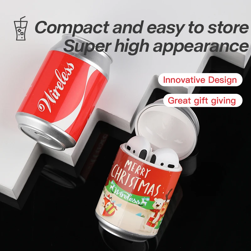 Fashion Design TWS Bluetooth Wireless Earphone with Charging Box Mic Cordless Earbuds for iPhone 12 Mini 11 Pro Max X 7 8 Xiaomi