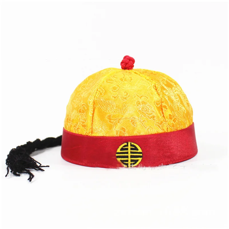Забавная вышитая коса Skullcap Корона принц Кепка для детей женщин мужчин Рождество
