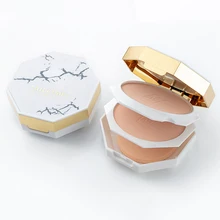 Двойной слой прессованная пудра для лица консилер контроль маслом Красота Инструменты отделка кожи CLA88