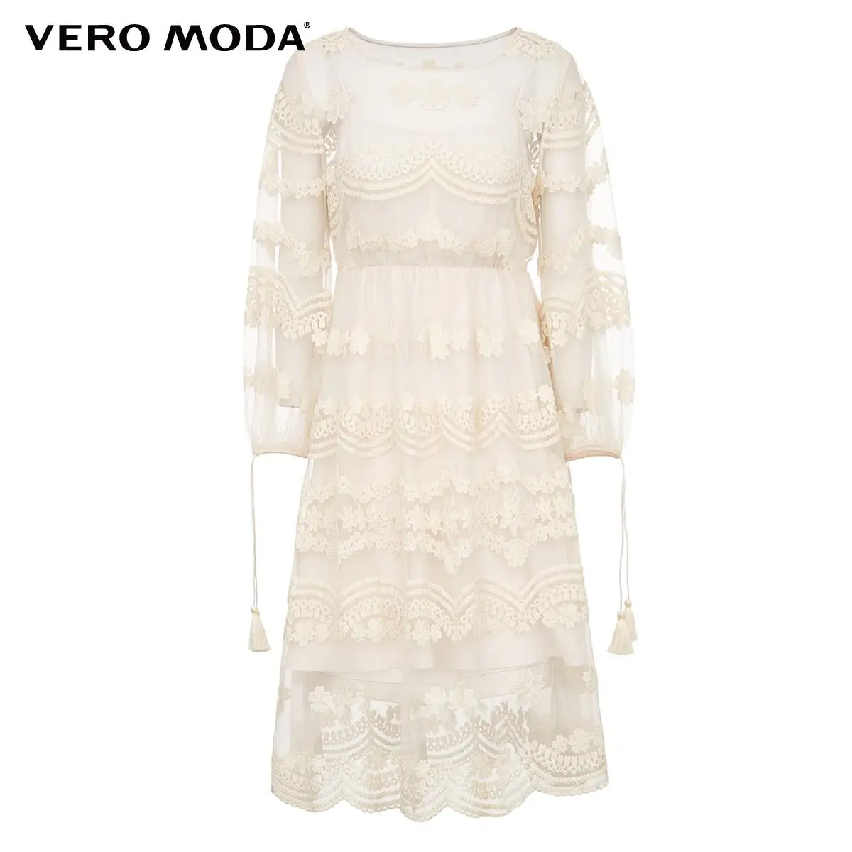 Invitere Violin ved godt Vero Moda Women Vintage Ethnic Style Mesh Embroidered See-through Party  Dress | 32027C503 _ - AliExpress Mobile