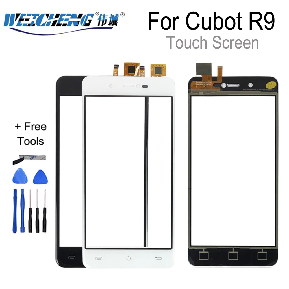 Черный/белый для Cubot R9 Сенсорная панель Сенсорный экран дигитайзер сменная