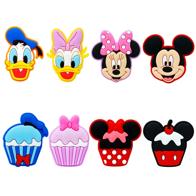 Disney Cartoon Animal Croc Charms Accessories Mickey Mouse PVC Shoe Decoration Elegance for Women Boys Friends Kids Gifts Badges