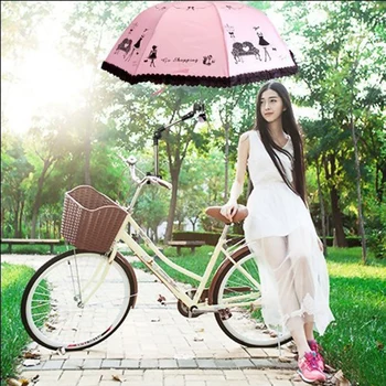 

HOT Bike Umbrella Mount Stand Adjustable Foldable Umbrella Holder for Bike Electric Bicycle Stroller NDS