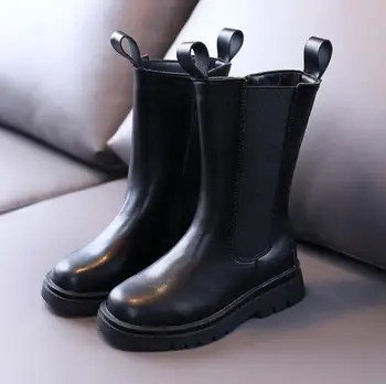 

Winter Kids Boots For Boys 2020 Genuine Leather Children Snow Boots Sneakers Toddler Girls Autumn Shoes Plush Warm Martin Boots