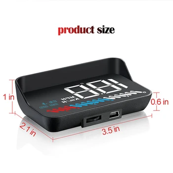 

DC11-18V 3.5inch multifunctions Car OBD GPS dual system Hud Speedometer Black Head Up Display Digital Speed Windshield Projector