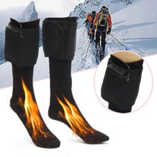 Носки с подогревом для женщин и мужчин, теплые носки с перезаряжаемой батареей для женщин и мужчин, зимние уличные лыжные велосипедные спортивные носки с подогревом