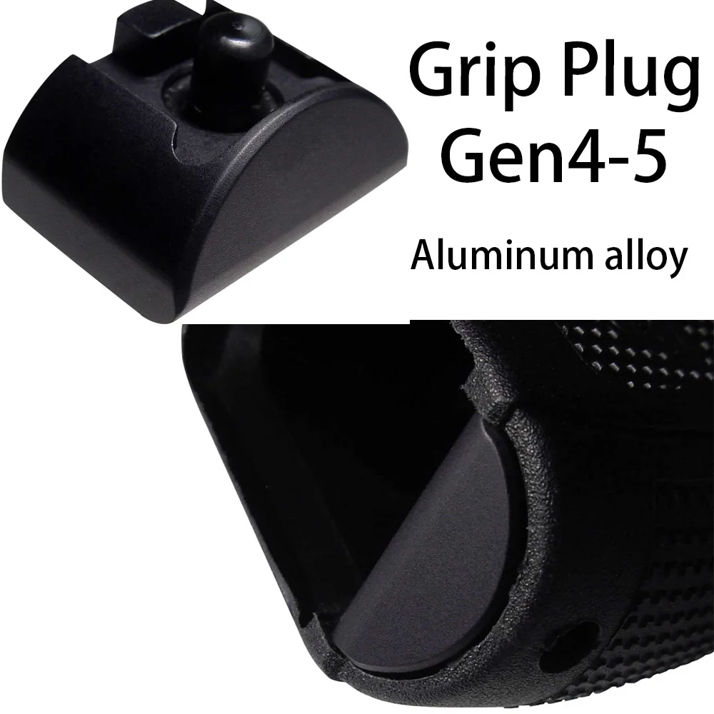 

Magorui Aluminum Glock Grip Insert Plug Gen 4-5 17 19 22 23 24 32 34 35 Black