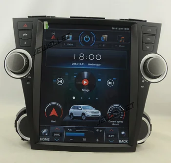 

12.1" tesla style vertical screen Octa core Android 8.1 Car stereo multimedia player for Toyota Highlander Kluger 2008-2013
