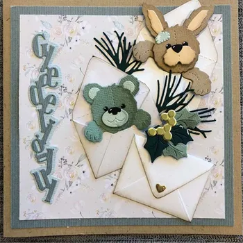 

2020 New Hot Sale Cute Lovely Bear Cutting Die Stencils Template for Scrapbooking Card Album Embossing DIY Metal Crafts Gift