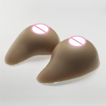 

Silicone Asymmetrical Breast Forms Classic Curved 1200g/pair Cosplay Party Boobs Artificial Breast Silicone Fake Boobs