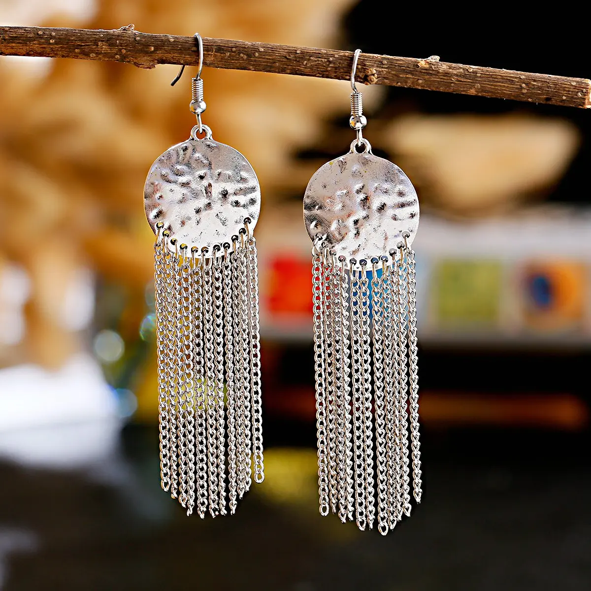 Chain Earrings for Women Long/Ethnic Earring Aesthetic Geometric Gypsy Dangle Ear Rings Indian Jhumka Jewelry Gift Kolczyki Girl dangle earrings long earrings drop earrings