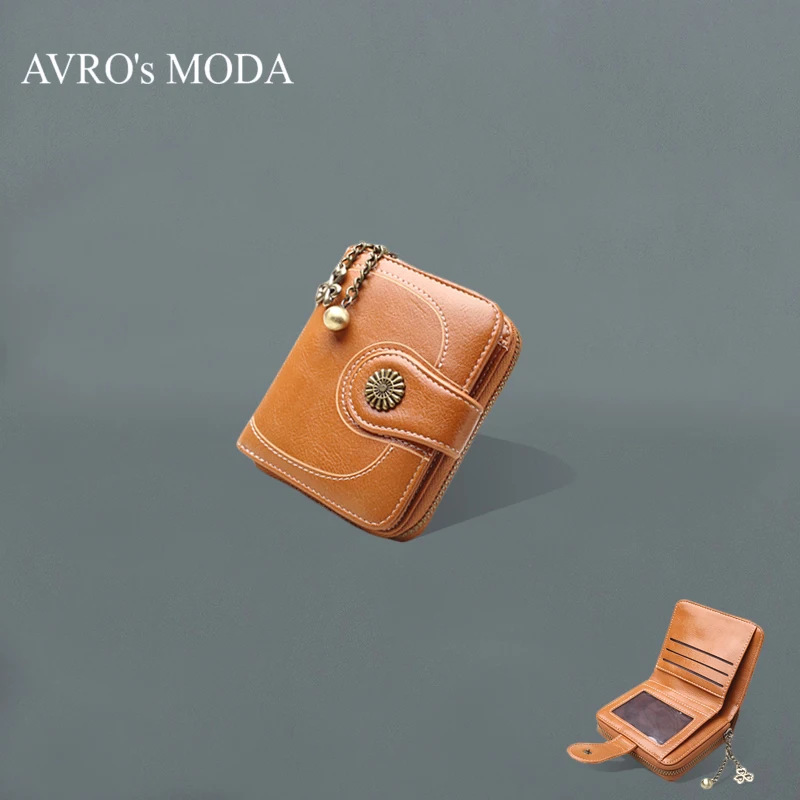Кошелек AVRO's MODA женский из искусственной кожи брендовый винтажный клатч на