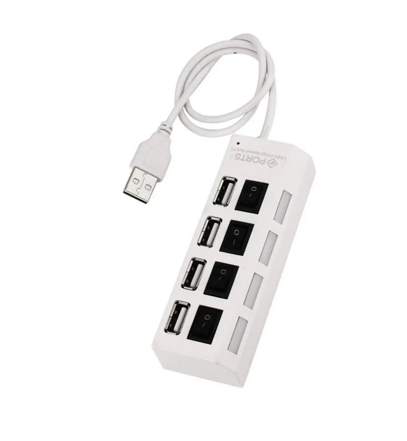 7 портов светодиодный USB 2,0 адаптер концентратор питания вкл/выкл переключатель для ПК ноутбук с системой windows