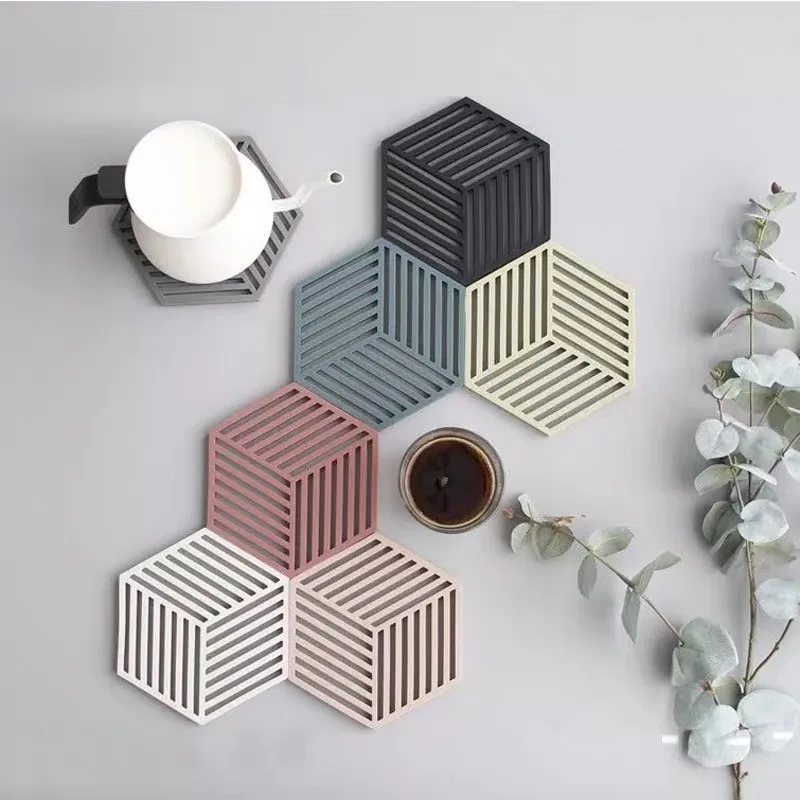 New Coaster Concrete Silicone Chocolate Mould Diamond Stripe shaped Design DIY Epoxy Resin Gypsum Crafts Cement Tray Mold