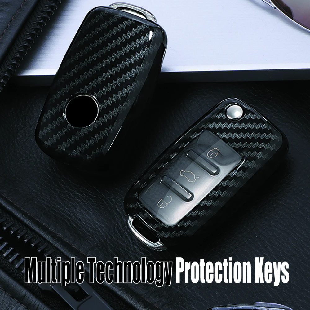 

Super Great Cool car key cover case fob Flip 3 Button For Volkswagen VW Passat Golf 6 Jetta Bora Polo Sagitar Tiguan Lavida Bag