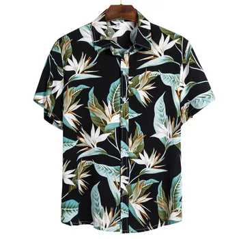 

The most handsome shirt! Mens Ethnic Short Sleeve Casual Printing Hawaiian Shirt Blouse shirt рубашка Purchasing 2020 shirt