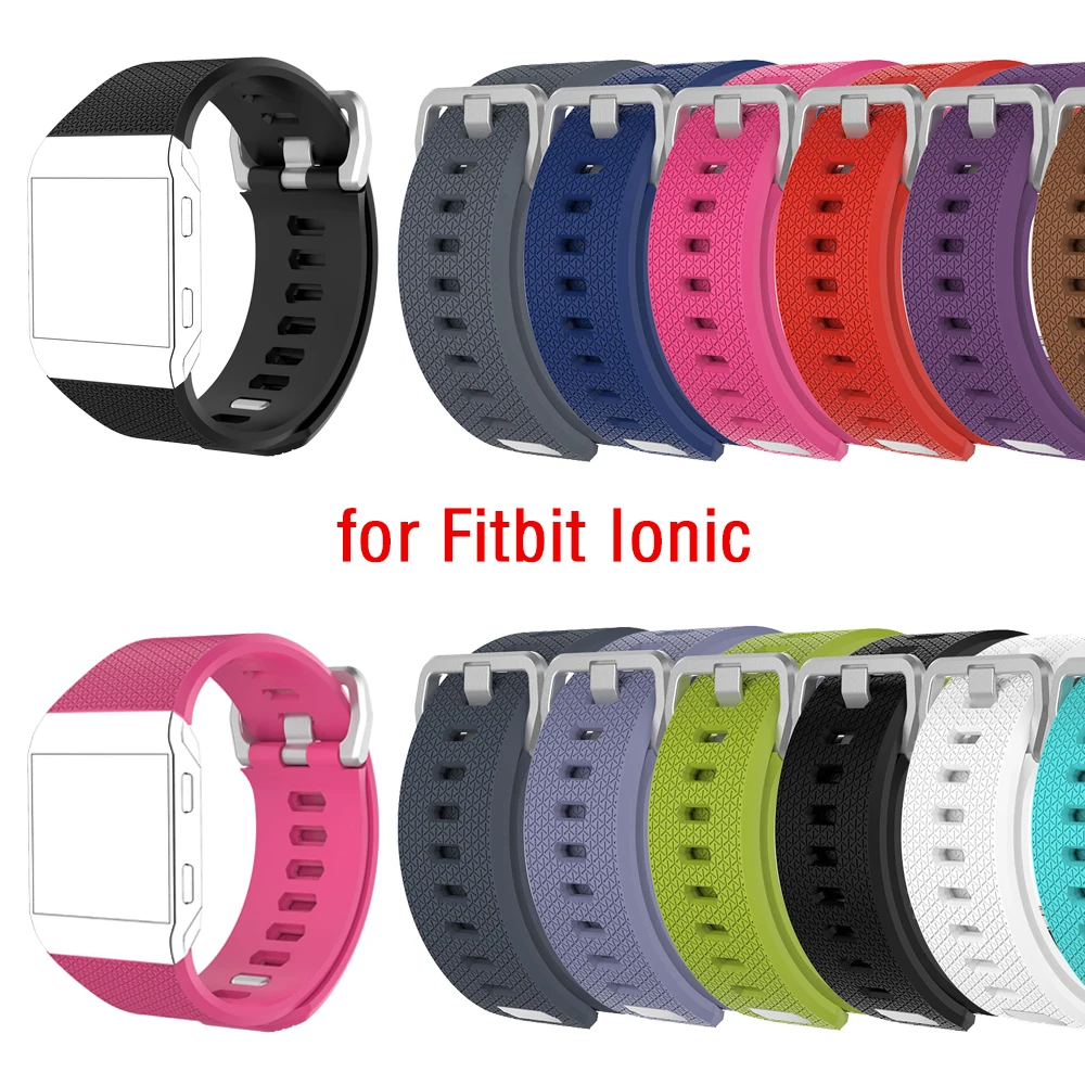 

2020 New Silicone Straps for Fitbit ionic Band Smart Watch Replacement Bracelets for Fitbit ionic Sports Replacement Accessories