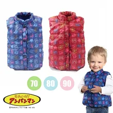 Стиль экспорт из Японии анпанмен хлеб воины праздничный полный печатный вертикальный воротник хлопок жилет пальто жилет