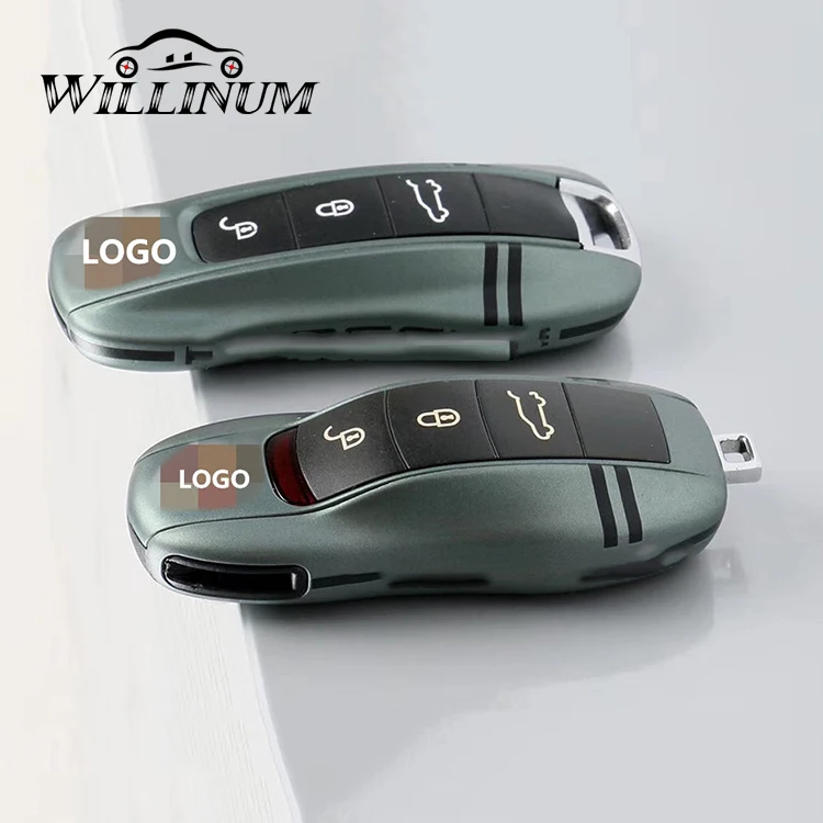 

Key cover case for Porsche Macan Cayenne Panamera 911 9YA 971 auto alarm remote controller shell smart key holder cap casing