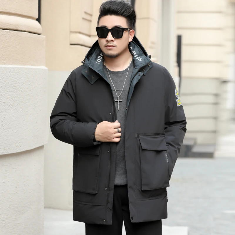 10XL 8XL 6XL 5XL мягкая ткань зимняя мужская куртка утолщенная Повседневная хлопковая куртка зимняя парка средней длины мужская брендовая одежда