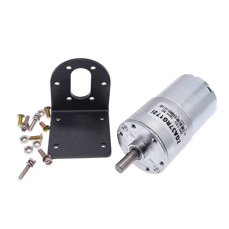 Motor Ga37rg dc com Alto Torque Engrenagem Elétrica Suporte de Montagem 12v 24v