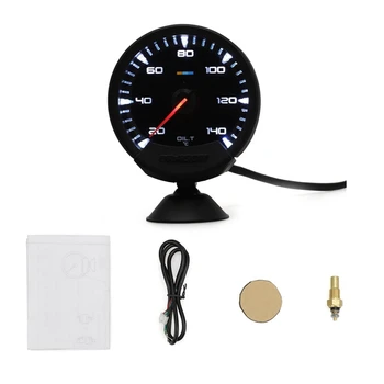 

60mm 12V Led Pointer Type Car Modified Oil Temperature Meter with Sensor
